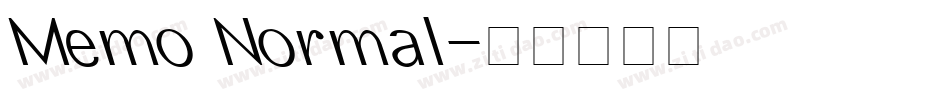 Memo Normal字体转换